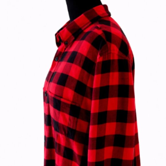 Club Room Red & Black Checkered Button-Down Shirt – Size L - Picture 6 of 11